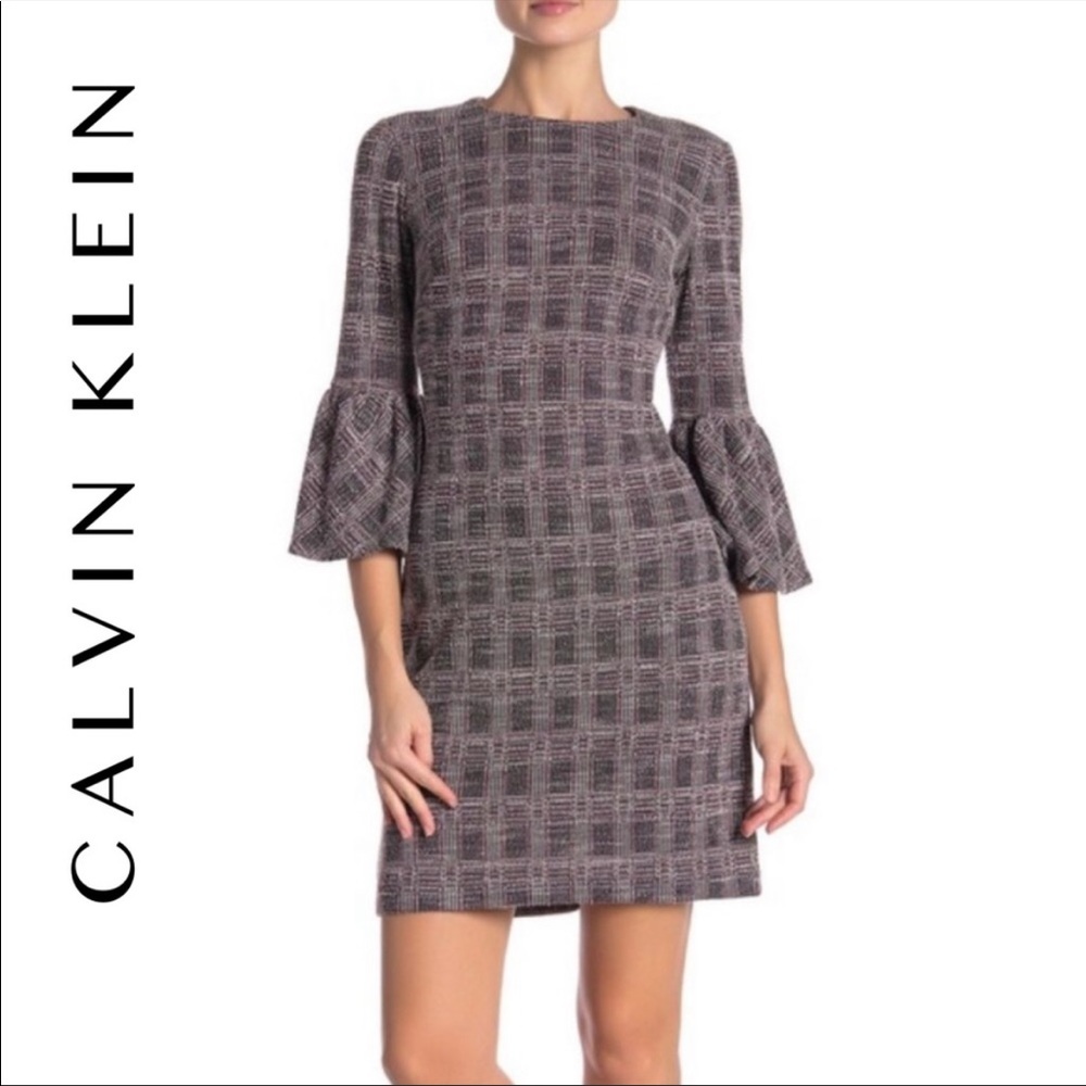 Calvin Klein Plaid Dress